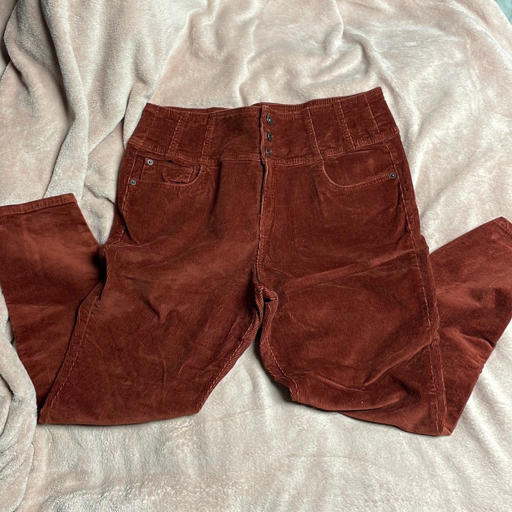 No Boundaries size 19  burnt orange color corduroy skinny  jeans